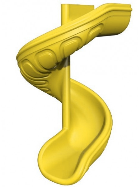 Винтовой спуск пластиковый желтый Турция 200 см